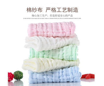 六層棉紗布小毛巾 嬰兒護(hù)理的貼心伴侶